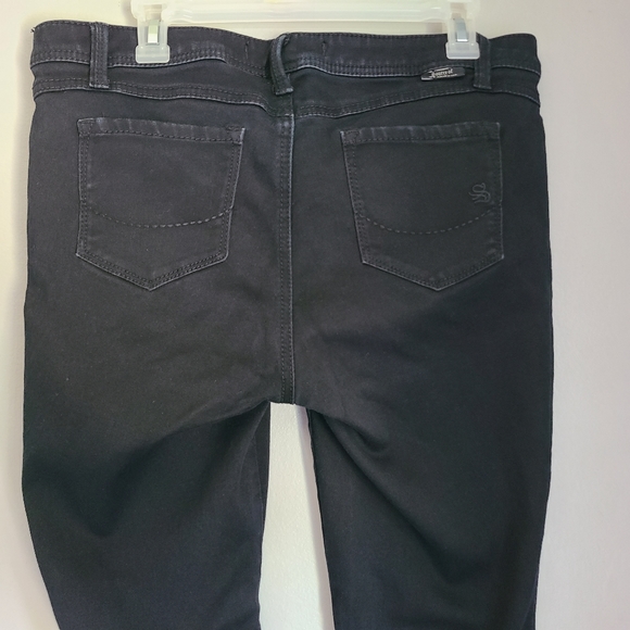 Source Of Wisdom Black London Skinny Denim Jean's Sz 16 - Picture 5 of 9